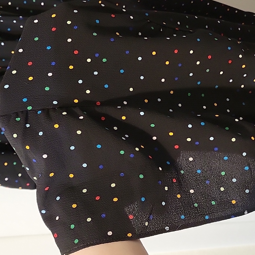 City Chic Black Dress with Colorful Dots - Picture 12 of 12